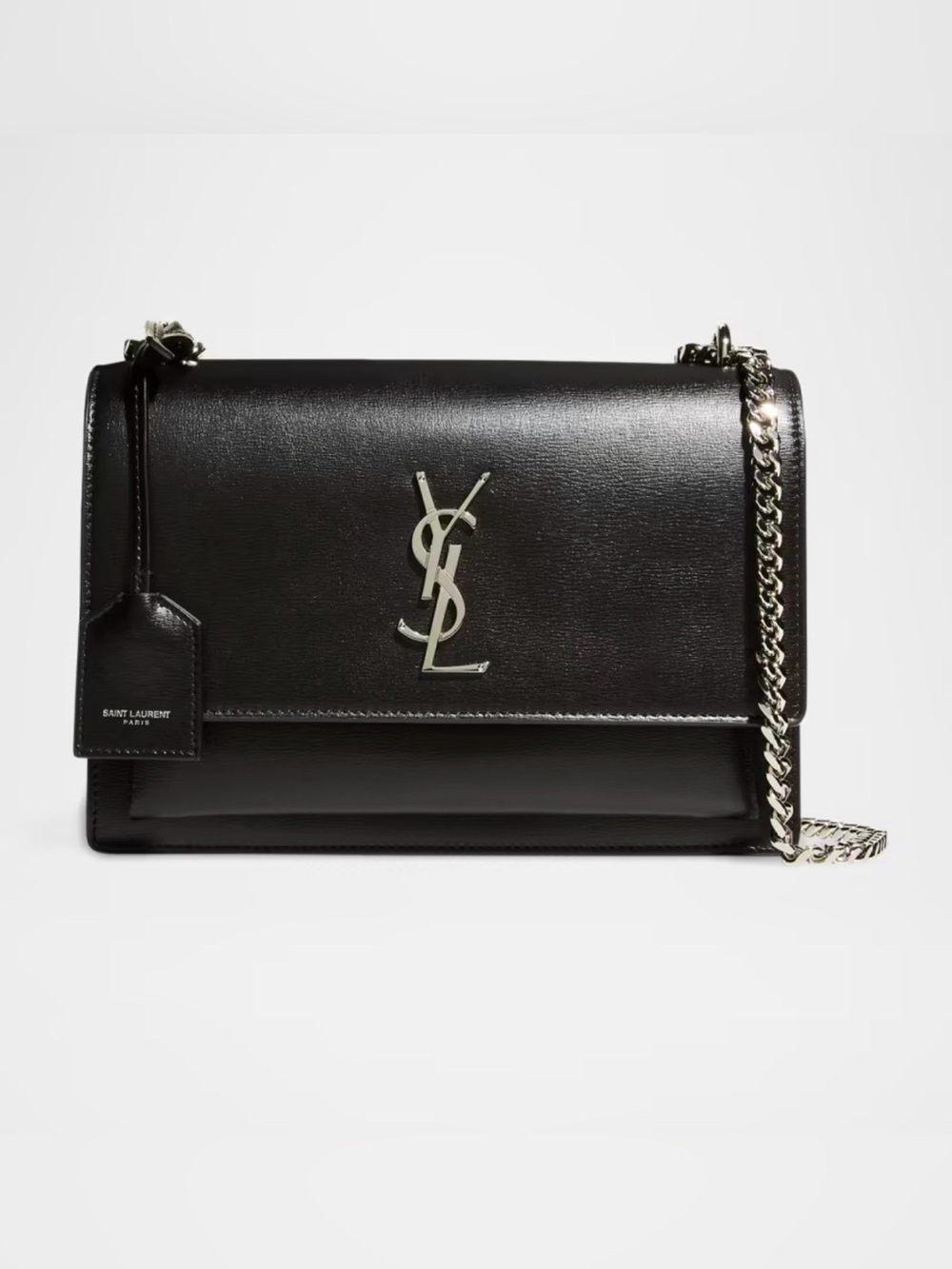 Sunset Medium YSL Shoulder Bag in Smooth Leather